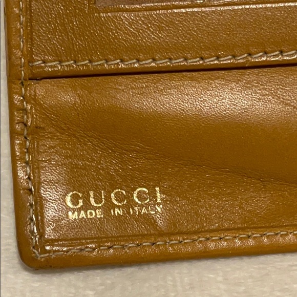 Authentic vintage Gucci wallet canvas & leather - Picture 6 of 16